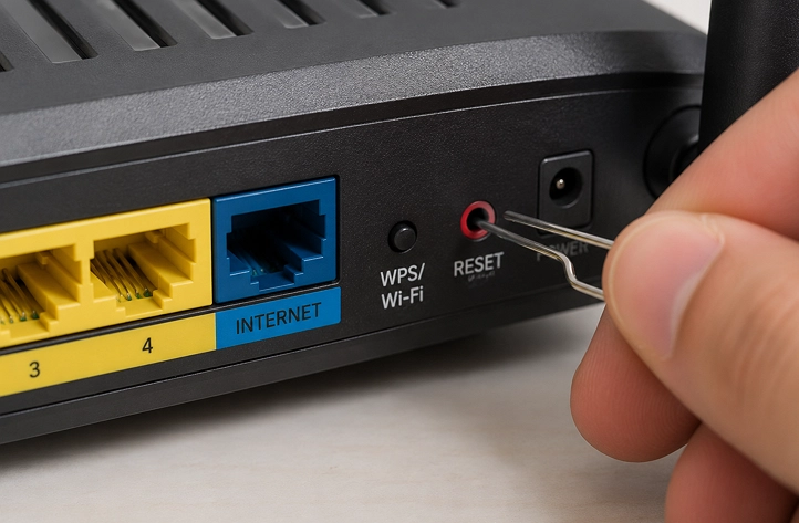 reset router to default settings
