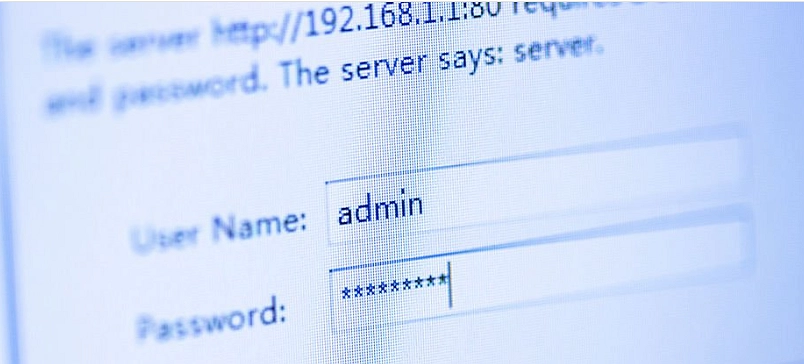 Router admin login page