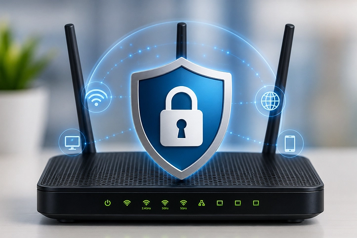 Secure router admin settings